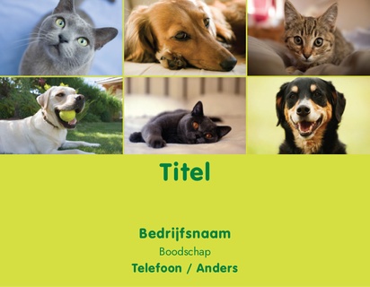 Voorvertoning ontwerp voor Ontwerpgalerij: Dieren en dierenverzorging Postkaartmagneten
