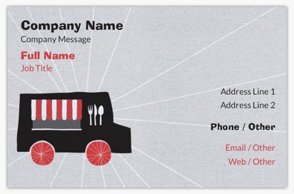 Design Preview for Design Gallery: Ice Cream & Food Trucks Pearl Business Cards
