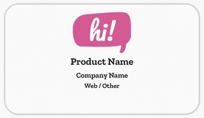 Design Preview for Design Gallery: Internet Communications Product Labels on Sheets, Rounded Rectangle 8.7 x 4.9 cm