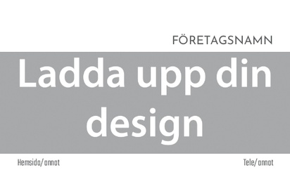 Förhandsgranskning av design för Designgalleri: Visitkort standard, Standard