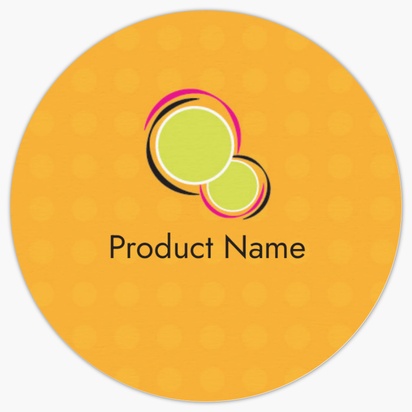 Design Preview for Design Gallery: Dance & Choreography Product Labels on Sheets, Circle 3.8 x 3.8 cm