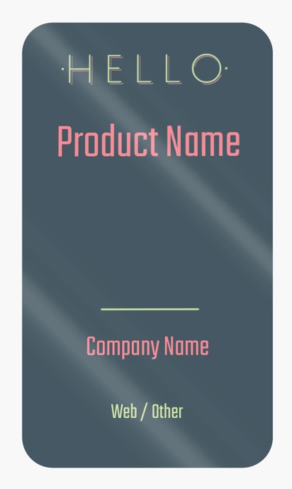 Design Preview for Design Gallery: Recruiting & Temporary Agencies Product Labels on Sheets, Rounded Rectangle 8.7 x 4.9 cm