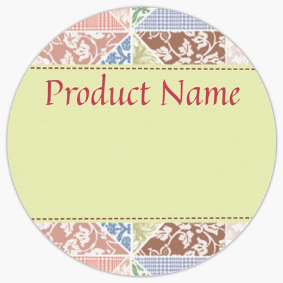 Design Preview for Design Gallery: Childcare & Early Education Product Labels on Sheets, Circle 3.8 x 3.8 cm