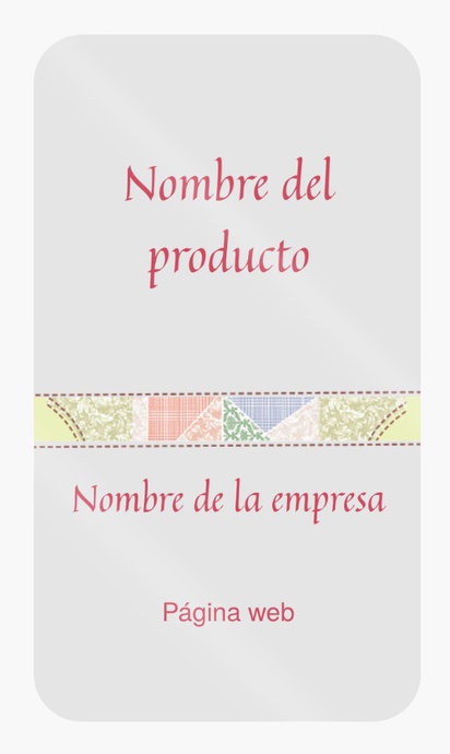 Vista previa del diseño de Galería de diseños de etiquetas para productos en hoja para educación y puericultura, Rectangular con esquinas redondeadas 8,7 x 4,9 cm