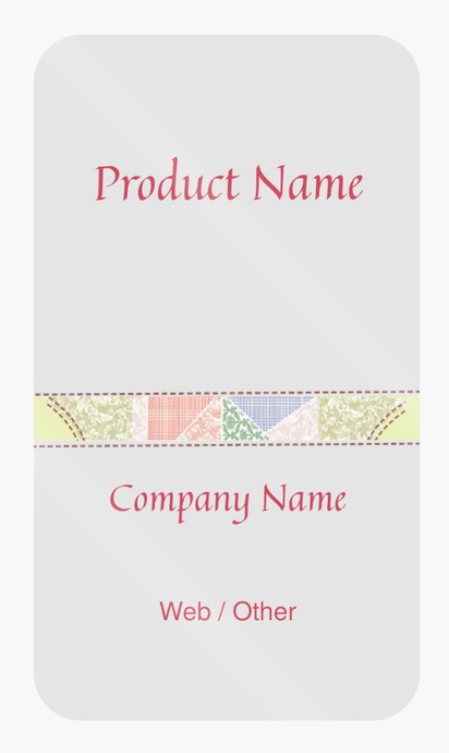 Design Preview for Design Gallery: Crafts Product Labels on Sheets, Rounded Rectangle 8.7 x 4.9 cm