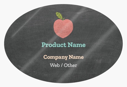 Design Preview for Design Gallery: Nursery Schools Product Labels on Sheets, Oval 7.6 x 5.1 cm