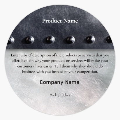 Design Preview for Design Gallery: Manufacturing Product & Packaging Labels, Circle 1.5"  7.6 x 7.6 cm 