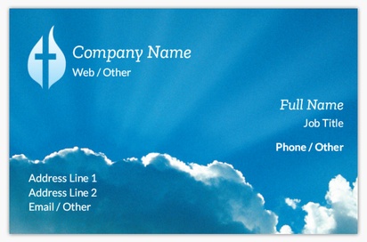 Design Preview for Design Gallery: Religious & Spiritual Textured Uncoated Business Cards