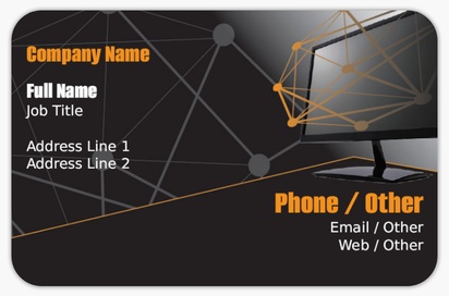 Design Preview for Design Gallery: Web Design & Hosting Rounded Corner Business Cards, Rounded Standard (85 x 55 mm)