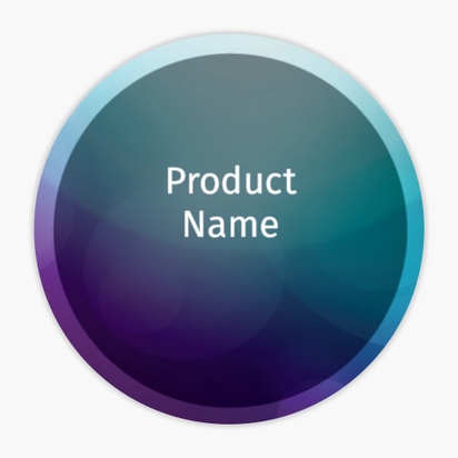 Design Preview for Design Gallery: Information & Technology Product & Packaging Labels, Circle 1.5"  3.8 x 3.8 cm 