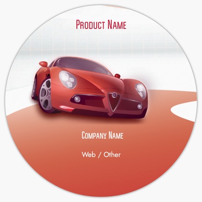Design Preview for Design Gallery: Breakdown Recovery Product Labels on Sheets, Circle 7.6 x 7.6 cm