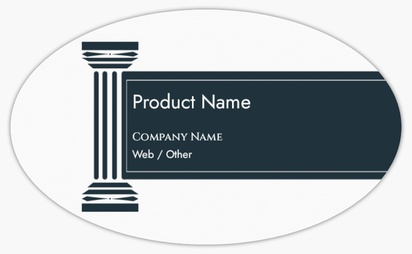 Design Preview for Design Gallery: Product Labels on Sheets, Oval 12.7 x 7.6 cm