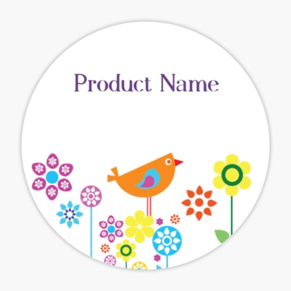 Design Preview for Design Gallery: Fun & Whimsical Product & Packaging Labels, Circle 1.5"  3.8 x 3.8 cm 
