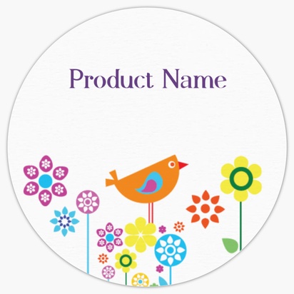 Design Preview for Design Gallery: Crafts Product Labels on Sheets, Circle 3.8 x 3.8 cm