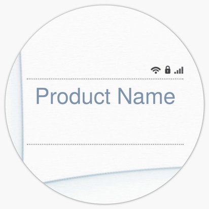 Design Preview for Design Gallery: Mobile Devices & Telecommunication Product Labels on Sheets, Circle 3.8 x 3.8 cm