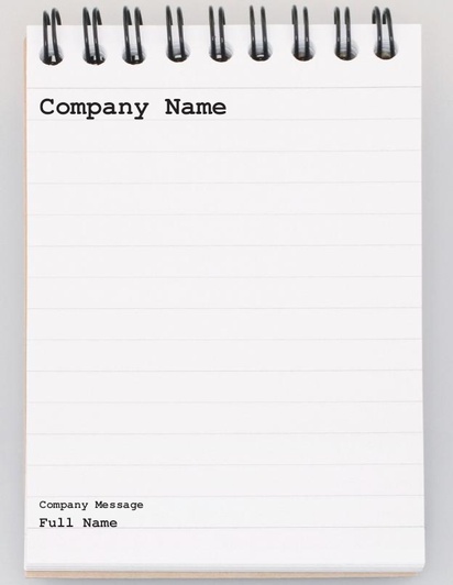 Design Preview for Design Gallery: Public Relations Notepads