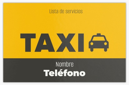 Vista previa del diseño de Galería de diseños de tarjetas de visita extragruesas para taxis, Standard (85 x 55 mm)