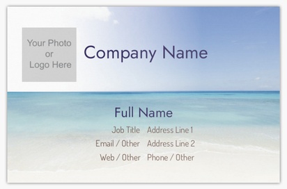 Design Preview for Design Gallery: Travel Agencies Ultra-Thick Business Cards, Standard (85 x 55 mm)