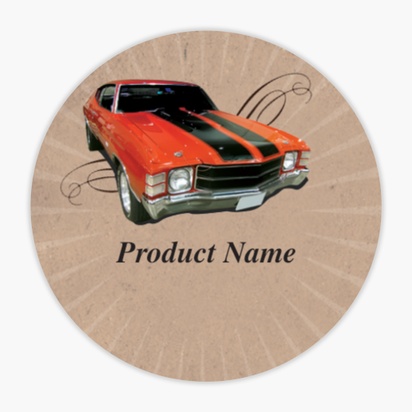 Design Preview for Design Gallery: Automotive & Transportation Product & Packaging Labels, Circle 1.5"  3.8 x 3.8 cm 