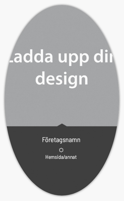 Förhandsgranskning av design för Designgalleri: Galleri Produktetiketter på ark, Ellips 12,7 x 7,6 cm