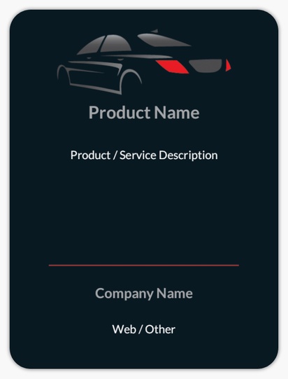 Design Preview for Design Gallery: Taxi Service Product Labels on Sheets, Rounded Rectangle 10 x 7.5 cm