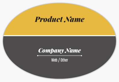 Design Preview for Templates for Construction, Repair & Improvement Product Labels , 7.6 x 5.1 cm Oval