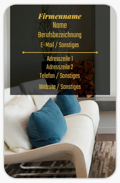 Designvorschau für Designgalerie: Visitenkarten mit abgerundeten Ecken Immobilien, Abgerundet Standard (85 x 55 mm)