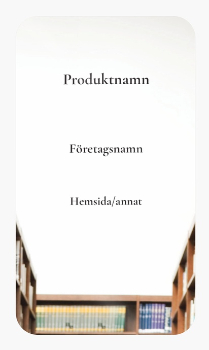 Förhandsgranskning av design för Designgalleri: Tidningar & böcker Produktetiketter på ark, Rundad rektangel 8,7 x 4,9 cm