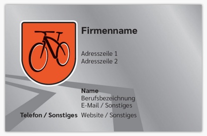 Designvorschau für Designgalerie: Standard-Visitenkarten Fahrradladen, Standard (85 x 55 mm)