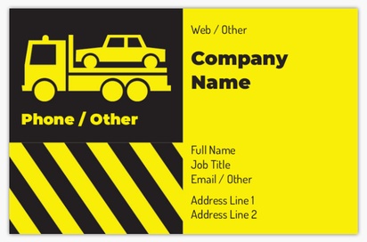Design Preview for Design Gallery: Automotive & Transportation Textured Uncoated Business Cards