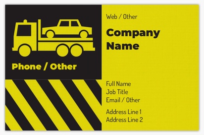 Design Preview for Design Gallery: Automotive & Transportation Linen Business Cards