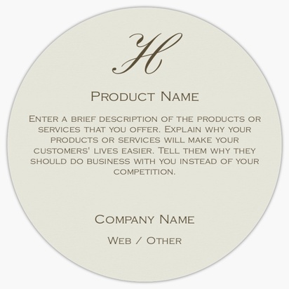 Design Preview for Design Gallery: Business Services Product Labels on Sheets, Circle 7.6 x 7.6 cm