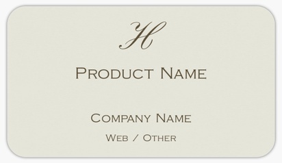 Design Preview for Design Gallery: Finance & Insurance Product & Packaging Labels, Rounded Rectangle  8.7 x 4.9 cm 