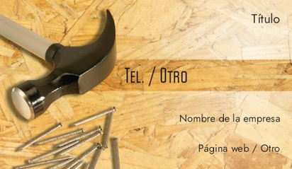 Un martillos instrumentos diseño crema marrón