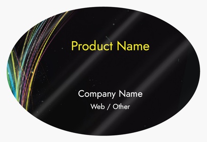 Design Preview for Design Gallery: Theatre Product Labels on Sheets, Oval 7.6 x 5.1 cm