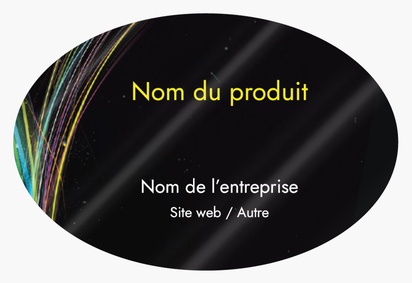 Aperçu du graphisme pour Galerie de modèles : Feuilles d’étiquettes de produits pour Informatique et technologie, Ovale 7,6 x 5,1 cm