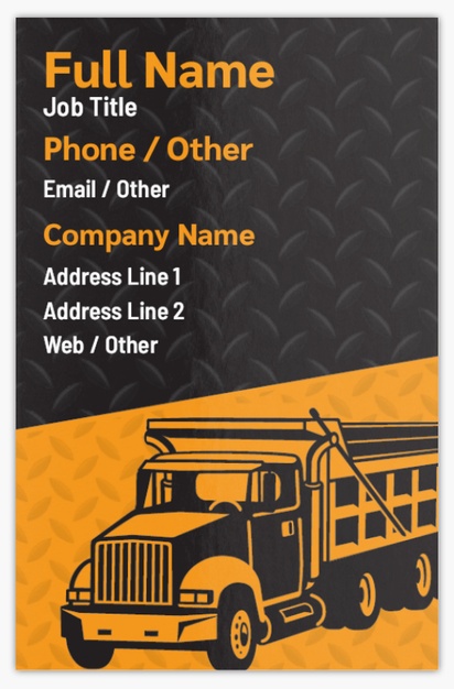 Design Preview for Design Gallery: Trucking Ultra-Thick Business Cards, Standard (85 x 55 mm)
