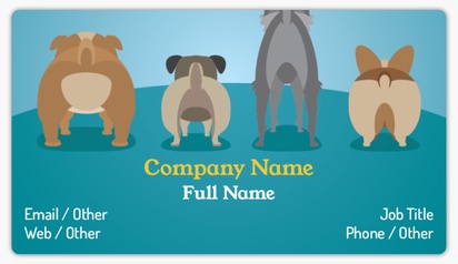 Design Preview for Templates for Animals Name Card Stickers 