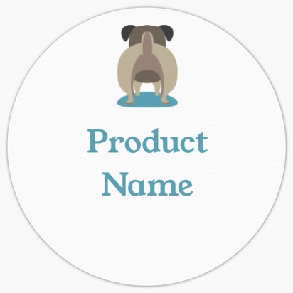 Design Preview for Design Gallery: Animals & Pet Care Product Labels on Sheets, Circle 3.8 x 3.8 cm