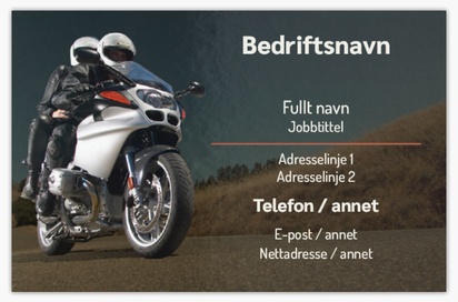 Forhåndsvisning av design for Designgalleri: Motorsykkel Svært tykke visittkort, Standard (85 x 55 mm)