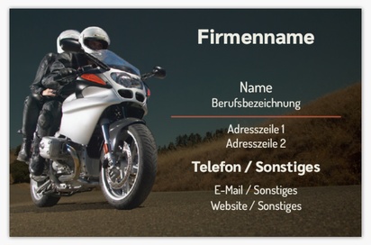 Designvorschau für Designgalerie: Standard-Visitenkarten Motorräder, Standard (85 x 55 mm)