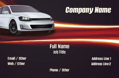 Design Preview for Design Gallery: Auto Rental Natural Uncoated Business Cards