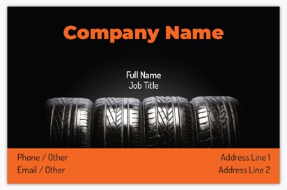 Design Preview for Design Gallery: Car Parts & Tyres Textured Uncoated Business Cards
