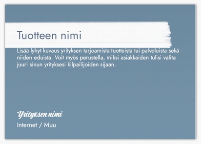 Mallin esikatselu Mallivalikoima: Kiinteistö Rullatarrat, Suorakulmio 10,5 x 7,4 cm Valkoinen paperi