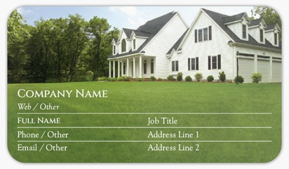 Design Preview for Mortgages & Loans Rounded Corner Business Cards Templates, Standard (3.5" x 2")