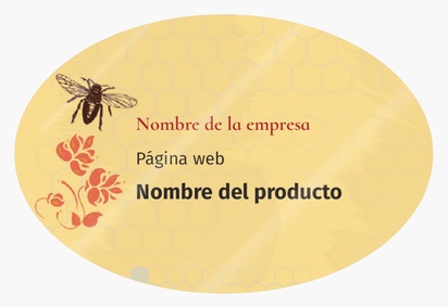 Vista previa del diseño de Galería de diseños de etiquetas para productos en hoja para agricultura, Ovalada 7,6 x 5,1 cm