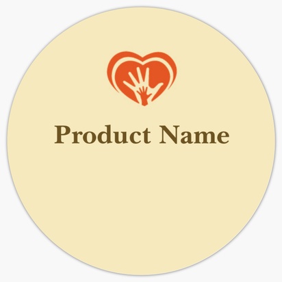 Design Preview for Design Gallery: Health & Wellness Product Labels, 3.8 x 3.8 cm Circle