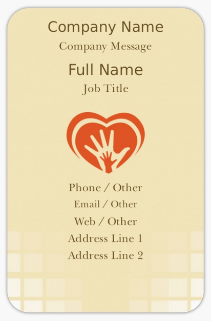 Design Preview for Design Gallery: Foster Services & Adoption Rounded Corner Business Cards, Rounded Standard (85 x 55 mm)