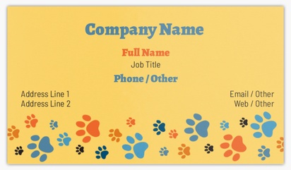 A pet care foil yellow gray design for Animals & Pet Care