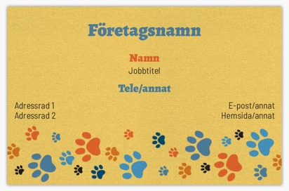 Förhandsgranskning av design för Designgalleri: Djur Visitkort med pärlemorskimmer